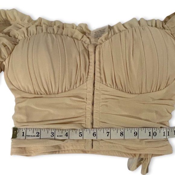Windsor Women's Cream Colored Padded Clasp Secured Bustier Size Small - Picture 12 of 12